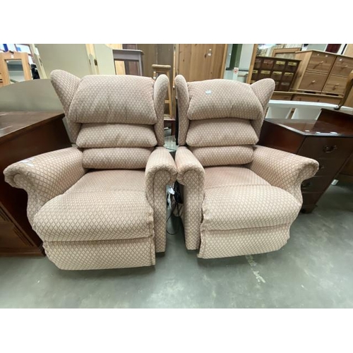 22 - Pair of Sherborne electric reclining armchairs (82W cm)
