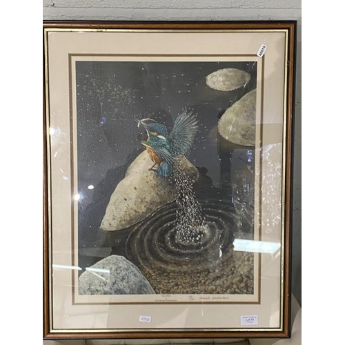 72 - Oak framed limited edition pencil signed print 