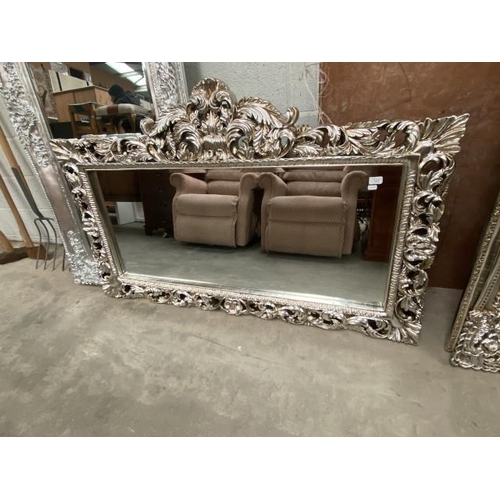 9 - Silver gilt over mantle mirror (95x150cm)