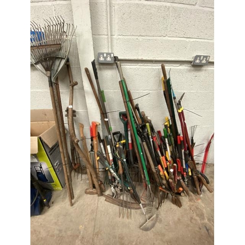 98 - Assorted garden tools