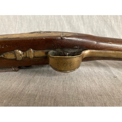 210 - Grice of London Flintlock Blunderbuss muzzleloader (overall length 30.5 inches) & British bayonet by... 