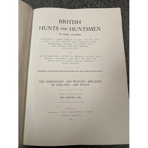 216 - 4 British hunts & huntsman in 4 volumes published by The Biographical Press (The South-West of Engla... 