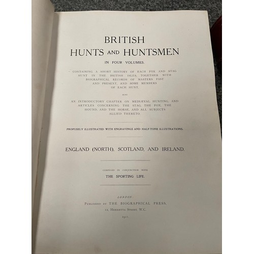 216 - 4 British hunts & huntsman in 4 volumes published by The Biographical Press (The South-West of Engla... 