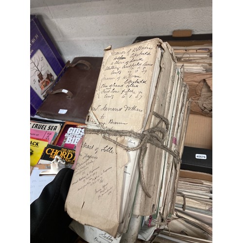 315 - 3 boxes of local interest legal documents including Grafton N. Yorks, Marton Cum Grafton, Aldborough... 