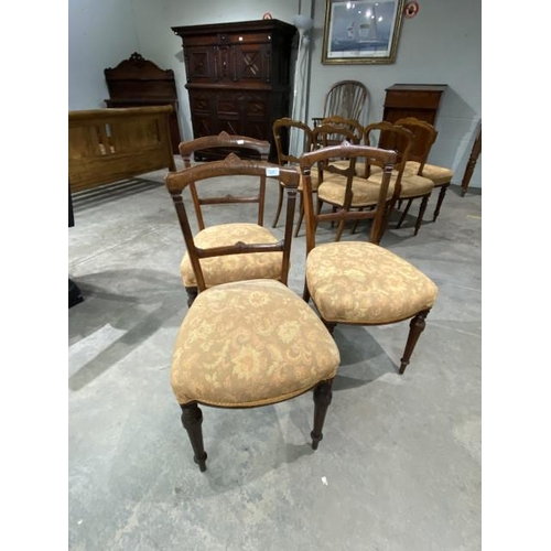 64 - 3 Victorian mahogany side chairs (40w)