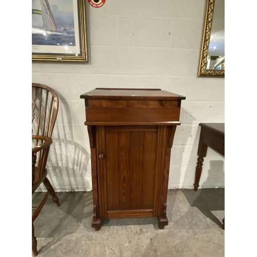 66 - Victorian pitch pine clerks desk 109H 60W 52D