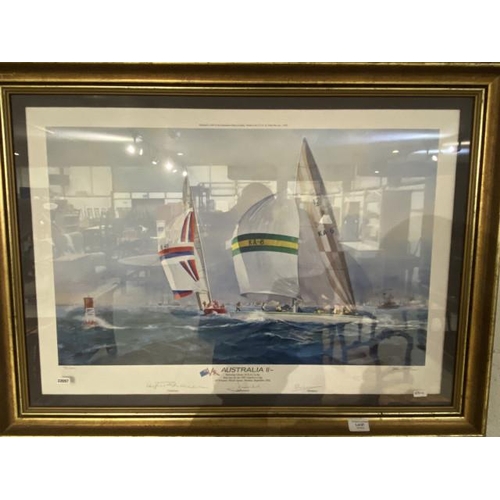 67 - Gilt framed pencil signed limited edition print 