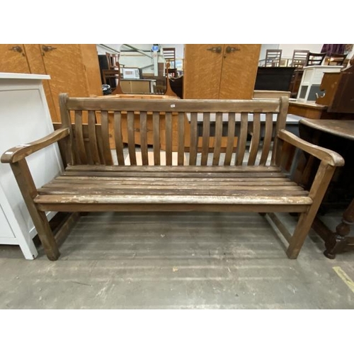 85 - Teak garden bench 146W