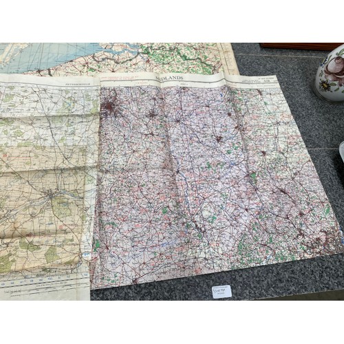 181 - 17 WWII maps including North Scotland, Lincolnshire, Straits of Dover, Midlands, S.W. England, Stett... 