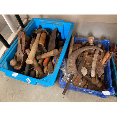 436 - 5 boxes of assorted workshop tools etc