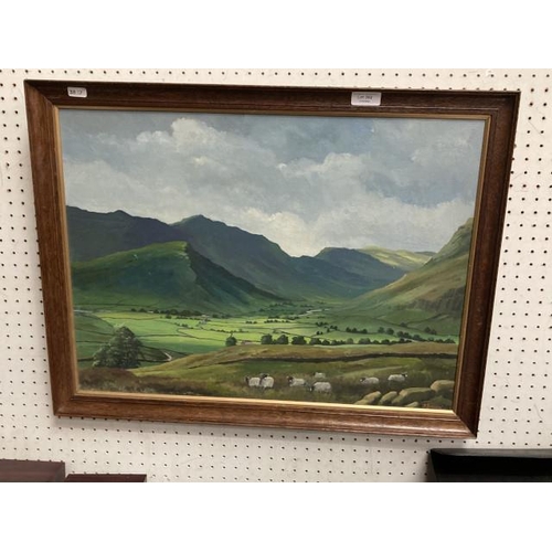 392 - Landscape oil painting, signed Simpson