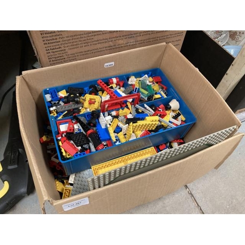 467 - Box of building blocks including Lego