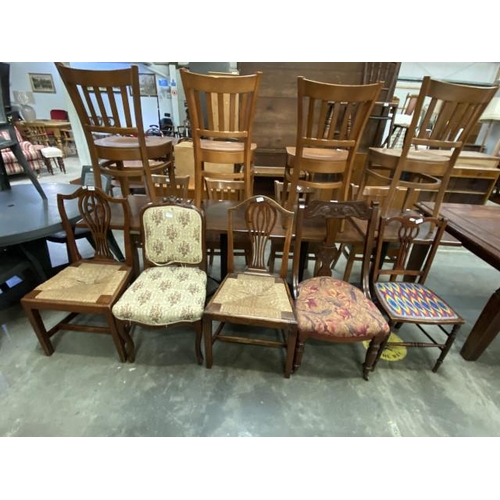 88 - 5 assorted side chairs