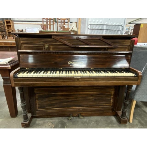 89 - John Broadwood & Sons, London (1189) upright piano (will require re tuning) 105H 133W 51D