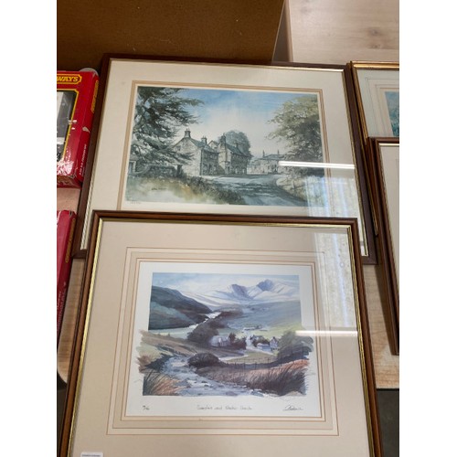 478 - John Sibson framed print, Sam Chadwick framed print, Nancy Dyson framed print etc