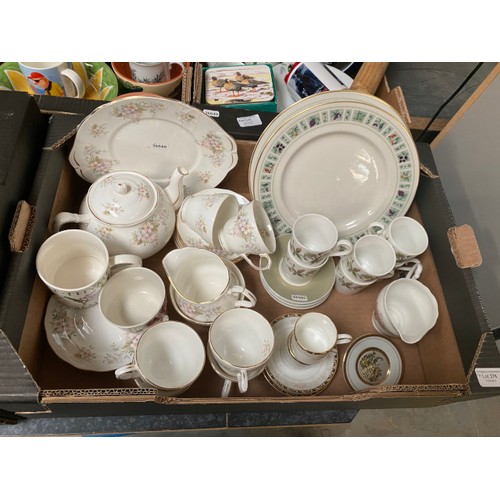 376 - 10 boxes of collectables incl. Noritake, Duchess 