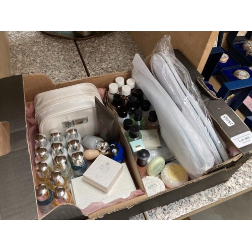 469 - Box of ex shop stock (travel size) beauty products Inc. Molton Brown, Scottish Fine Soaps, Penhaligo... 