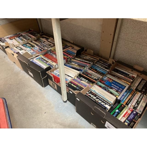 513 - 5 boxes of books Inc. Jo Nesbo, James Lee Burke etc.