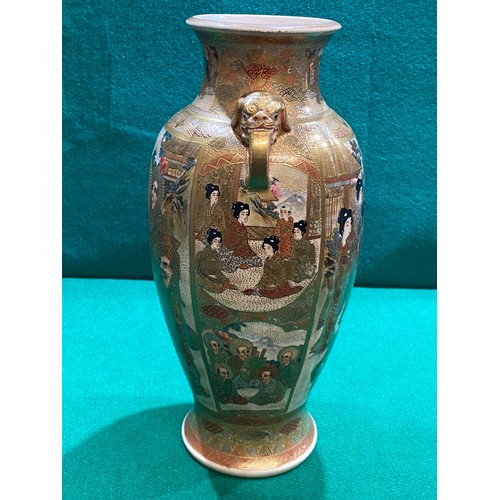 521 - Japanese Satsuma vase 31cm high