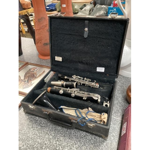 270 - Cased Artley clarinet