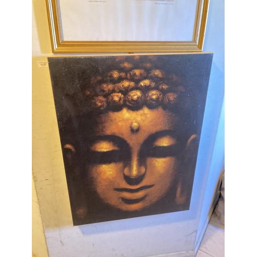 293 - Print of a Buddha on stretched canvas 60x79cm