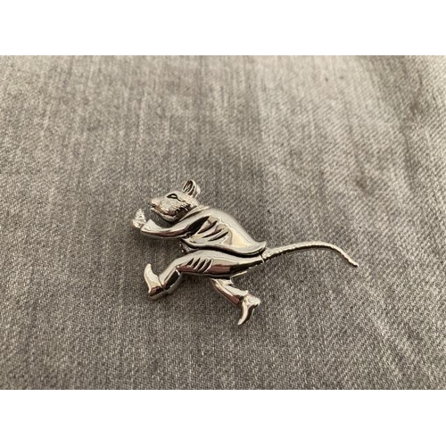 365 - Silver Samuel whiskers brooch