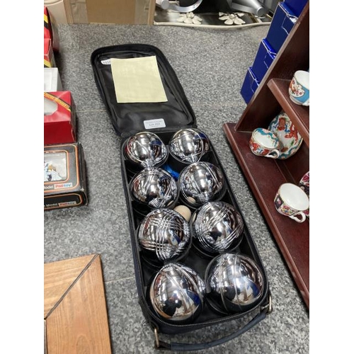 202 - Cased set of boules