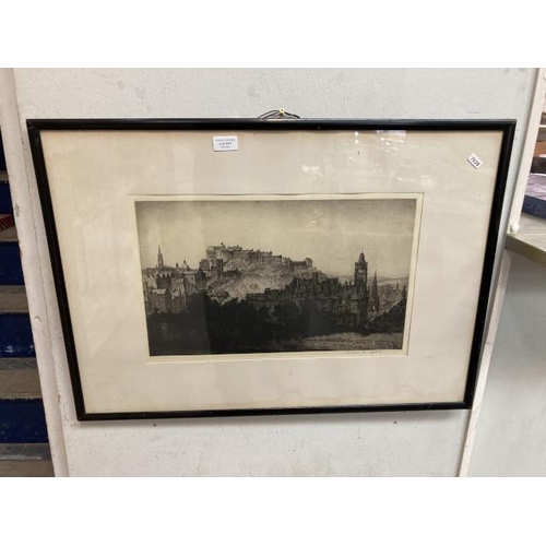 241 - Framed etching of 