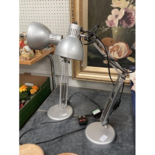 346 - 2 angle poise lamps