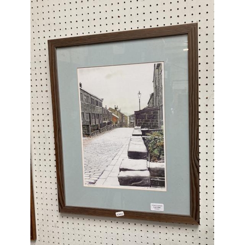 354 - Framed pencil signed Stuart Hirst print 