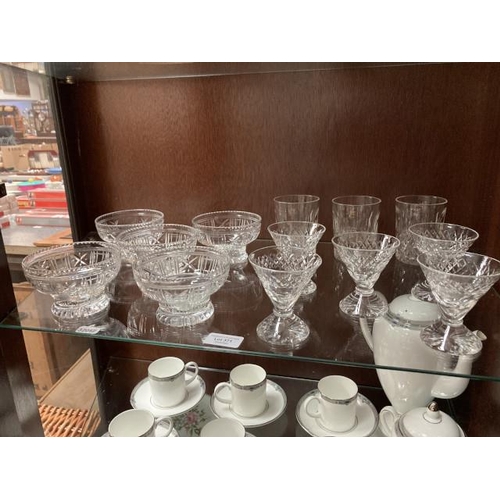 371 - Assorted crystal glassware including Webb Corbett