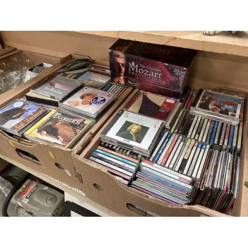 406 - 2 box of CD's including Bach, Brahms and Neil Diamond