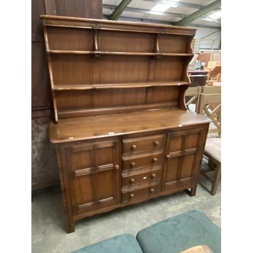 222 - Ercol oak dresser 170H 147W 52D