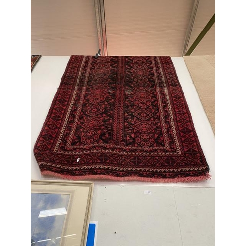 249 - Persian Balochi rug 200x111cm (as seen- worn to centre)