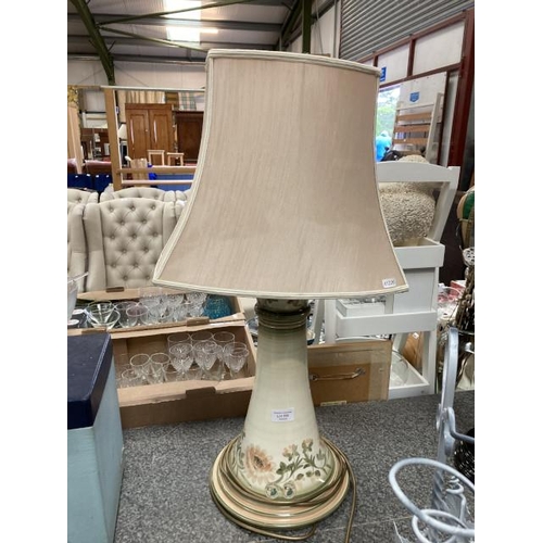 266 - The Jersey Pottery table lamp with shade (73cm tall)