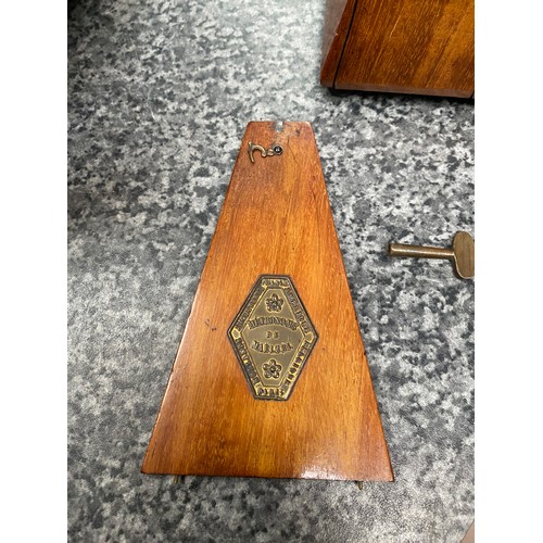 262 - Mahogany cased French metronome