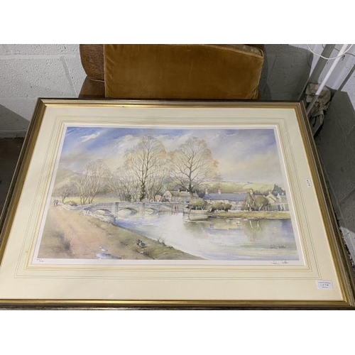 136 - Gilt framed print pencil signed by the artist 44/600 68H 92W