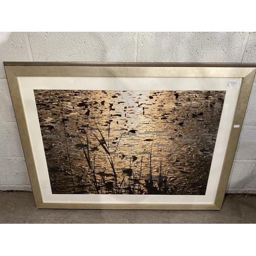 137 - Gilt framed print “Lillies” by Mike Shepherd