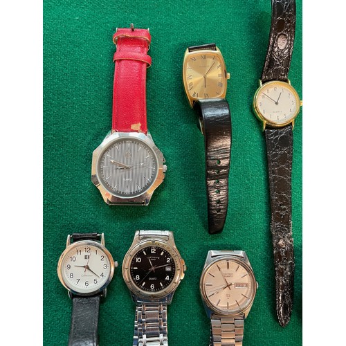 341 - Collection of gents watches Inc. Buren, Citizen, Seiko SQ, Infinte, Accurist etc. (sold as seen)