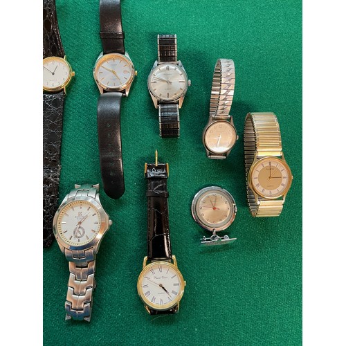 341 - Collection of gents watches Inc. Buren, Citizen, Seiko SQ, Infinte, Accurist etc. (sold as seen)