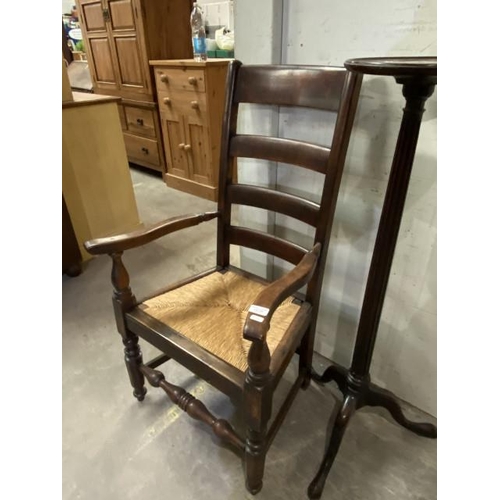 130 - Victorian oak country chair 61W