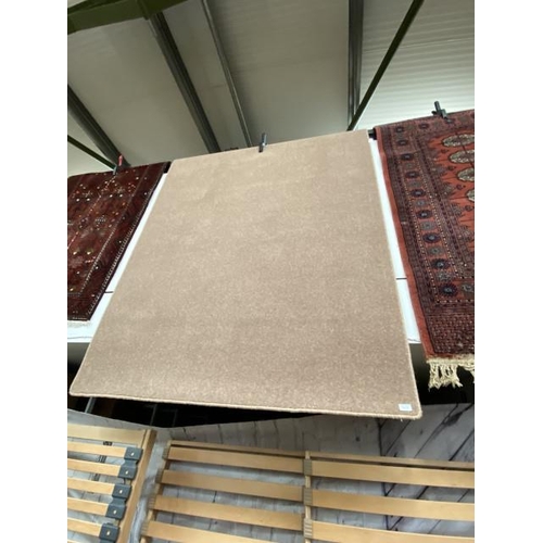 163 - Light brown rug 250 x 150cm