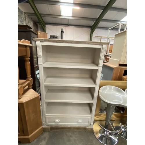 166 - Shabby chic bookcase 132H 82W 35D