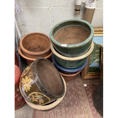 234 - Assorted ceramic and terracotta planters