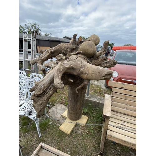 240 - Driftwood sculpture on stand 165H