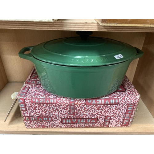 309 - Invicta cast iron casserole dish (NEW)