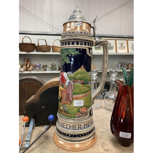 498 - Tall German stein 55H