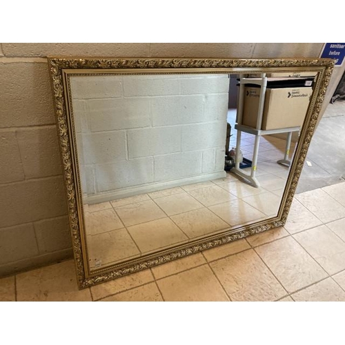 580 - Gilt framed mirror 100 x 128cm