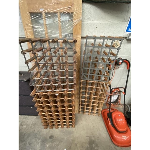 61 - 24, 30 and 2x 40 bottle wine racks