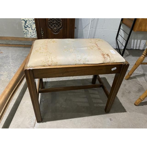 84 - 19th century mahogany stool 54W